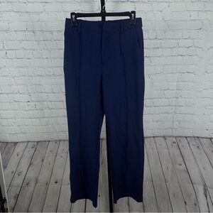 Halara Flex™ High Waisted Zipper Pocket Straight Leg Work Pants Navy Size M